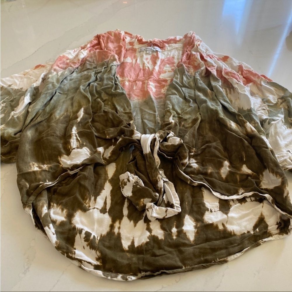 Young fabulous & broke tie dye small blouse